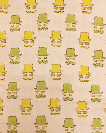 Screen Printed Cotton Fabric FCSKA0001
