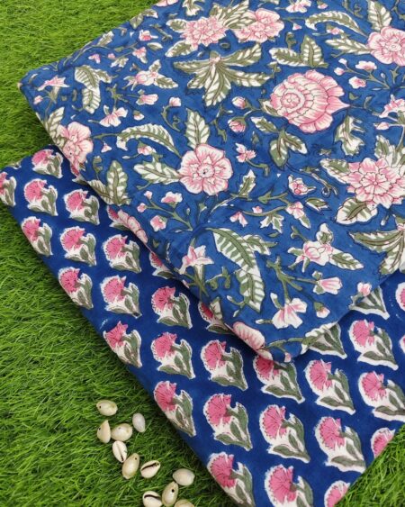 Sanganeri Hand Block printed Cotton Combo FCCBA0002